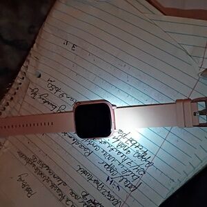 Fitbit Versa 2, Health & Wellness tracker, Size Small, Petal Copper Rose Aluminu